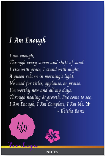 I Am Enough (Poem)